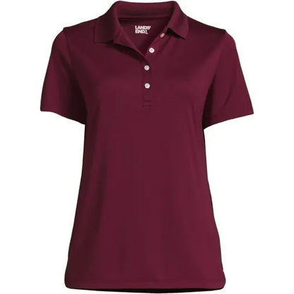Women's Short Sleeve Solid Active Polo