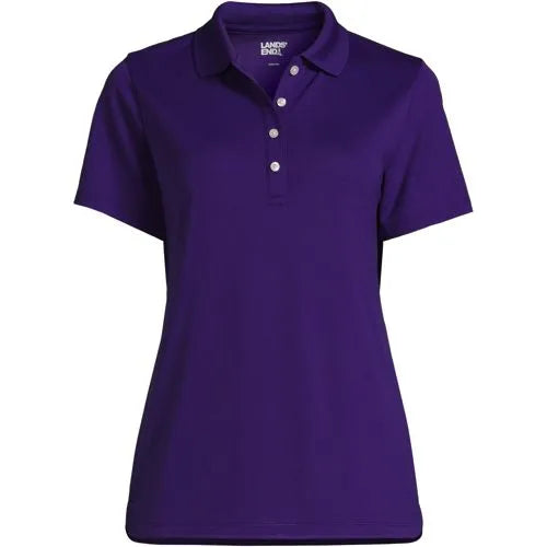 Women's Short Sleeve Solid Active Polo