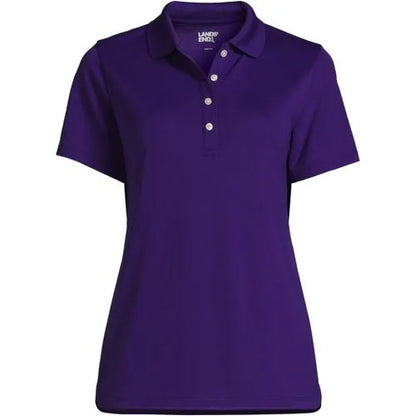 Women's Short Sleeve Solid Active Polo