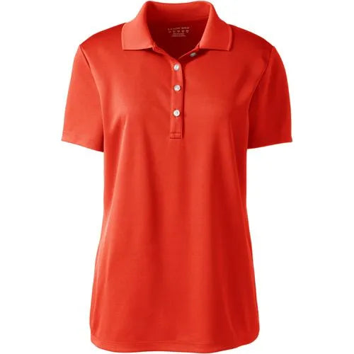Women's Short Sleeve Solid Active Polo