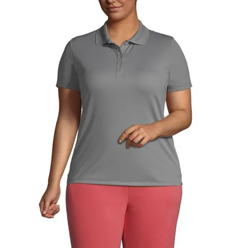 Women's Short Sleeve Solid Active Polo
