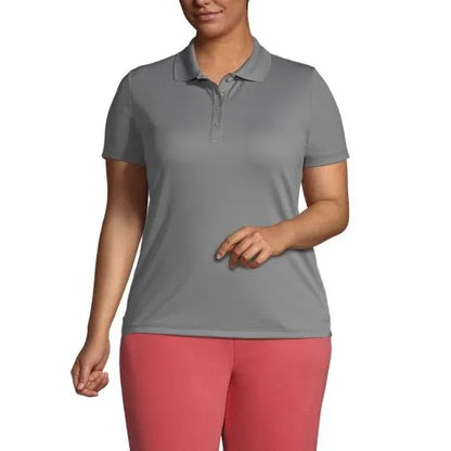 Women's Short Sleeve Solid Active Polo