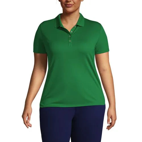 Women's Short Sleeve Solid Active Polo