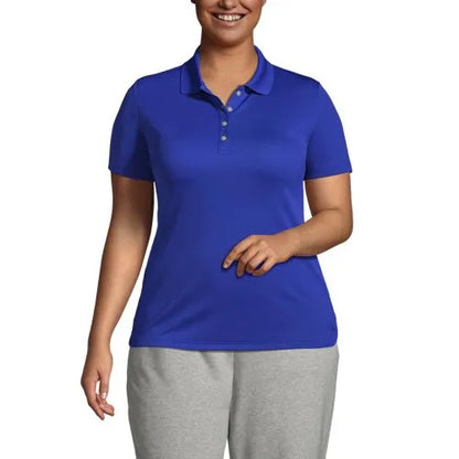 Women's Short Sleeve Solid Active Polo