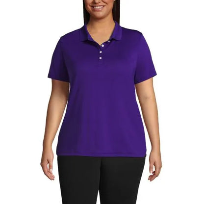 Women's Short Sleeve Solid Active Polo