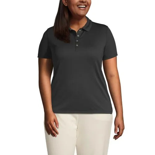 Women's Short Sleeve Solid Active Polo