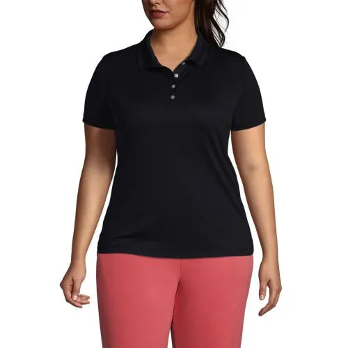 Women's Short Sleeve Solid Active Polo