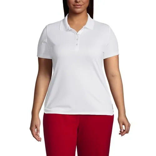 Women's Short Sleeve Solid Active Polo