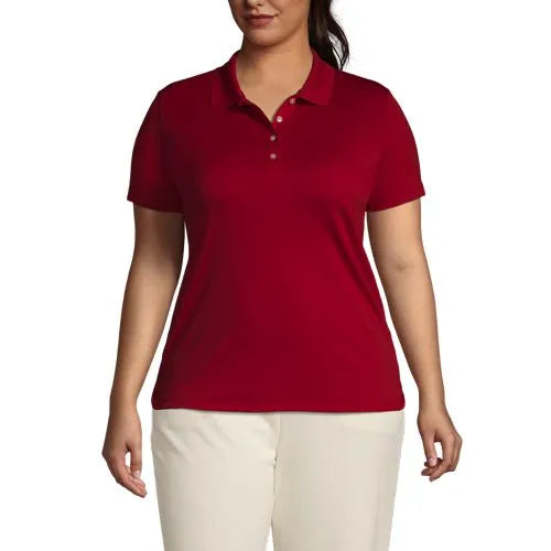 Women's Short Sleeve Solid Active Polo