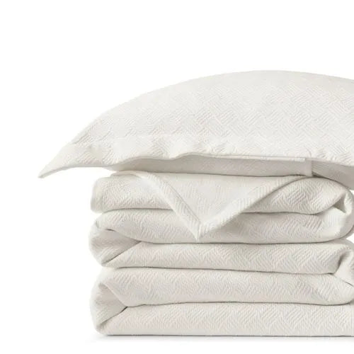 Basketweave Cotton Matelasse Coverlet