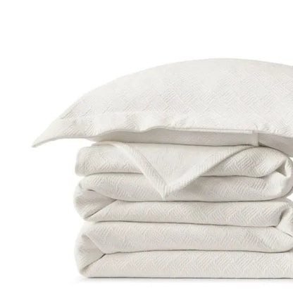 Basketweave Cotton Matelasse Coverlet