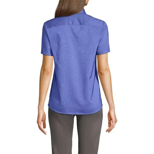 School Uniform Girls Short Sleeve Oxford Dress Shirt