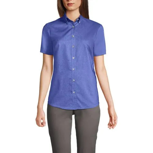 School Uniform Girls Short Sleeve Oxford Dress Shirt