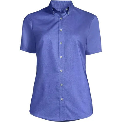 School Uniform Girls Short Sleeve Oxford Dress Shirt