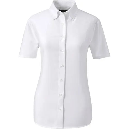 School Uniform Girls Short Sleeve Oxford Dress Shirt