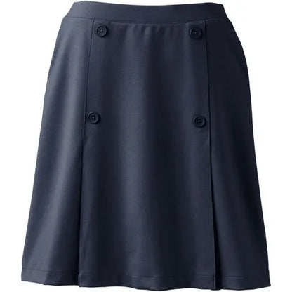 School Uniform Girls Ponte Button Front Skort Above the Knee