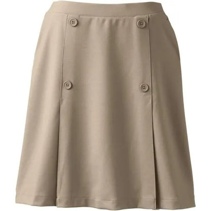 School Uniform Girls Ponte Button Front Skort Above the Knee