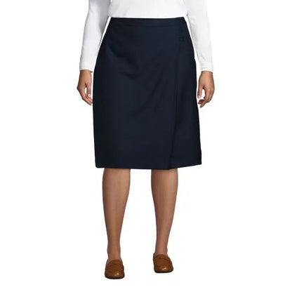 Women's Solid A-line Skirt Below the Knee