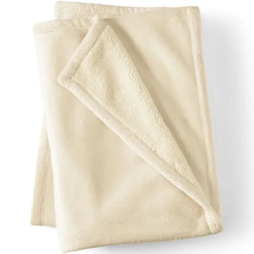 Sherpa Fleece Throw Blanket