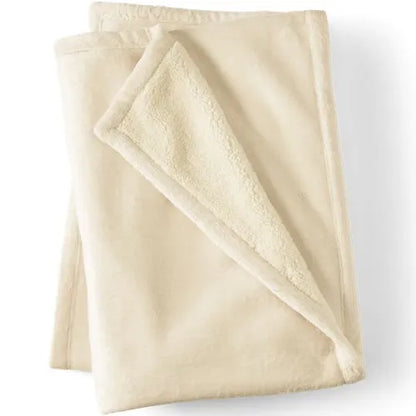 Sherpa Fleece Throw Blanket