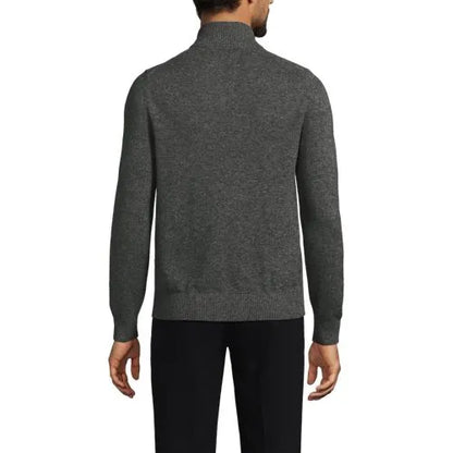 Men's Fine Gauge Cashmere Quarter Zip