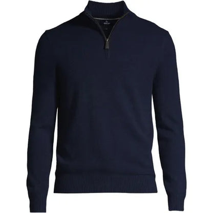 Men's Fine Gauge Cashmere Quarter Zip