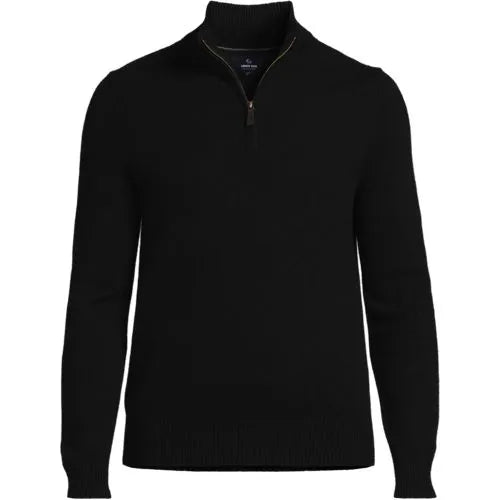 Men's Fine Gauge Cashmere Quarter Zip