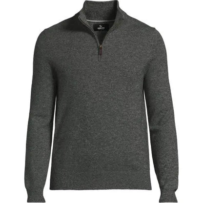 Men's Fine Gauge Cashmere Quarter Zip