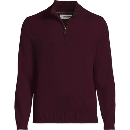 Men's Fine Gauge Cashmere Quarter Zip