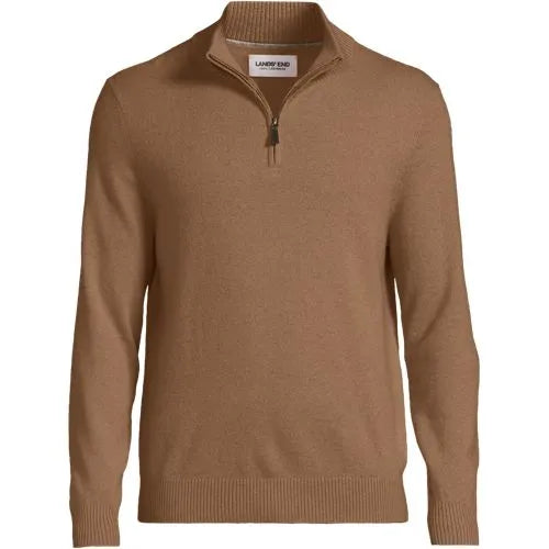 Men's Fine Gauge Cashmere Quarter Zip
