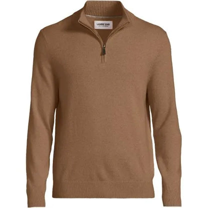 Men's Fine Gauge Cashmere Quarter Zip