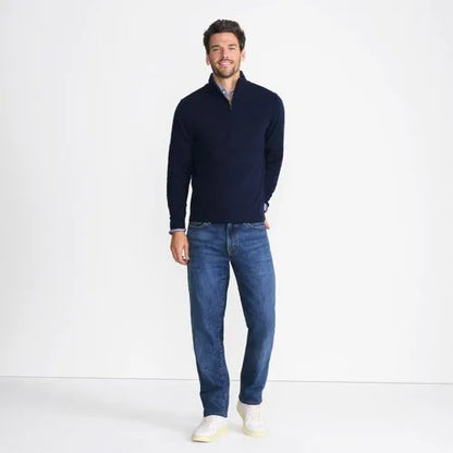 Men's Fine Gauge Cashmere Quarter Zip