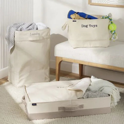 Small Canvas Storage Tote