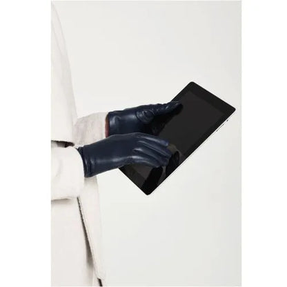 Women's EZ Touch Screen Cashmere Lined Leather Gloves