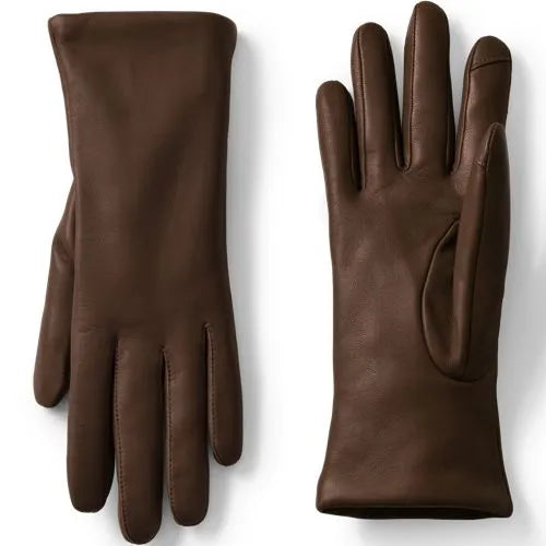 Women's EZ Touch Screen Cashmere Lined Leather Gloves