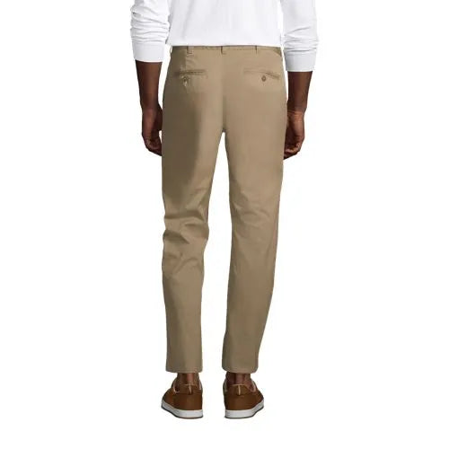 Men's Tailored Fit Blend Plain Front Pants