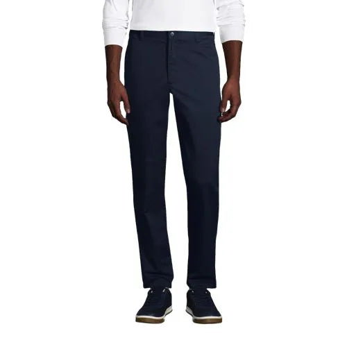 Men's Tailored Fit Blend Plain Front Pants
