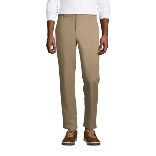 Men's Tailored Fit Blend Plain Front Pants