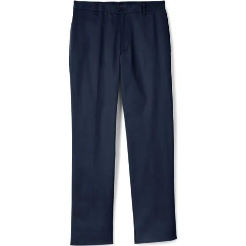 Men's Tailored Fit Blend Plain Front Pants