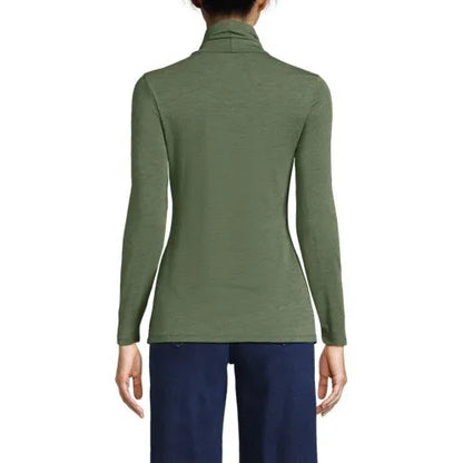 Lightweight Jersey Long Sleeve Turtleneck