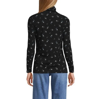 Lightweight Jersey Long Sleeve Turtleneck