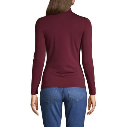 Lightweight Jersey Long Sleeve Turtleneck