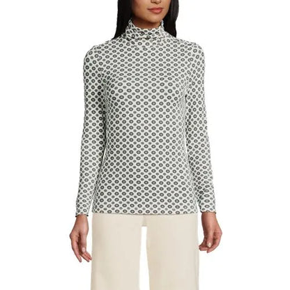 Lightweight Jersey Long Sleeve Turtleneck