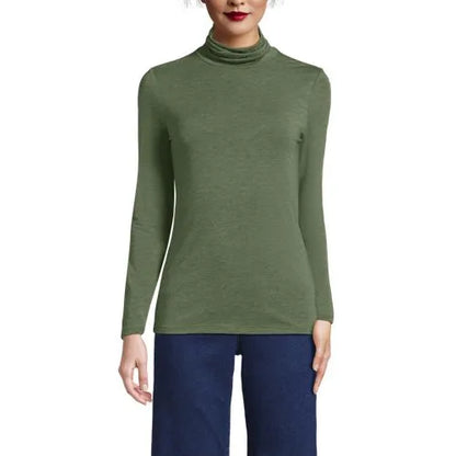 Lightweight Jersey Long Sleeve Turtleneck