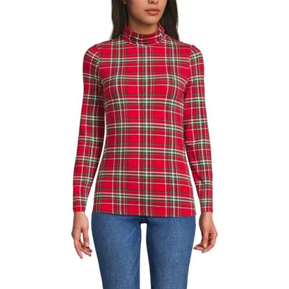 Lightweight Jersey Long Sleeve Turtleneck