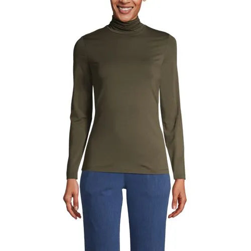 Lightweight Jersey Long Sleeve Turtleneck