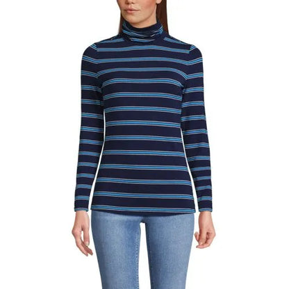 Lightweight Jersey Long Sleeve Turtleneck