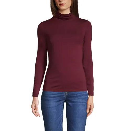 Lightweight Jersey Long Sleeve Turtleneck