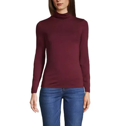 Lightweight Jersey Long Sleeve Turtleneck