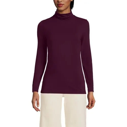 Lightweight Jersey Long Sleeve Turtleneck